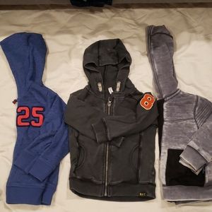 3 sweatshirts